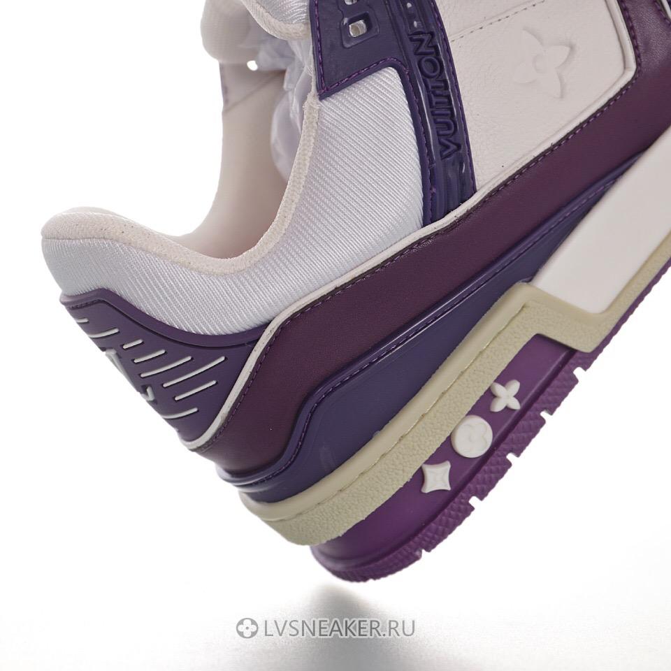 Louis Vuitton LV Trainer "White Purple" 1A8135 Sneakers