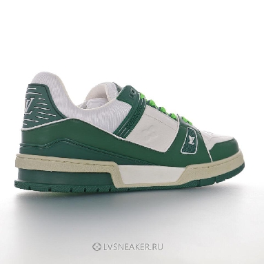 Louis Vuitton LV Trainer "White Green" 1A9VNM-2 Sneakers