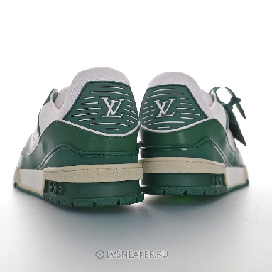 Louis Vuitton LV Trainer "White Green" 1A9VNM-2 Sneakers