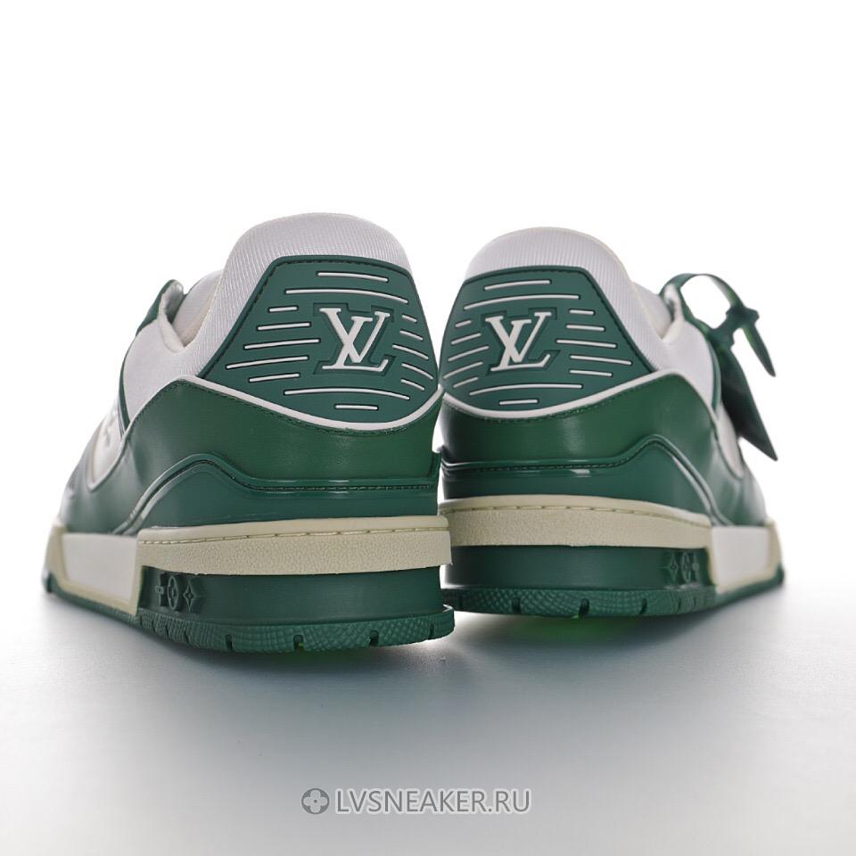 Louis Vuitton LV Trainer "White Green" 1A9VNM-2 Sneakers