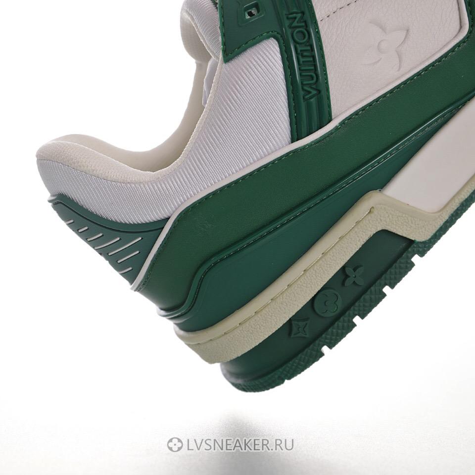 Louis Vuitton LV Trainer "White Green" 1A9VNM-2 Sneakers