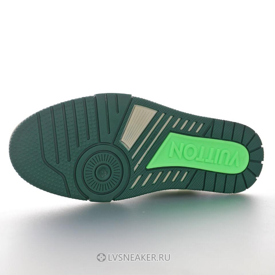 Louis Vuitton LV Trainer "White Green" 1A9VNM-2 Sneakers