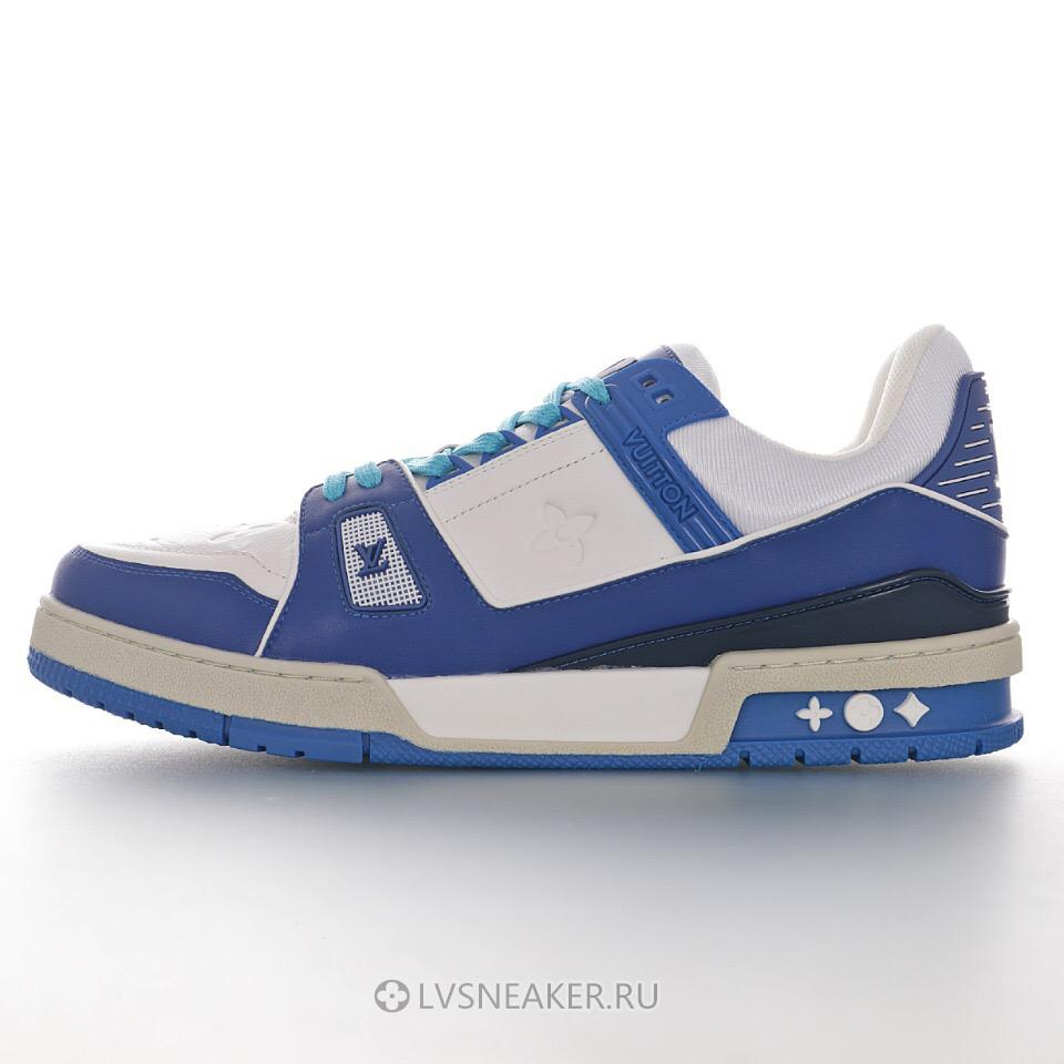 Louis Vuitton LV Trainer "White Blue" 1A813N Sneakers