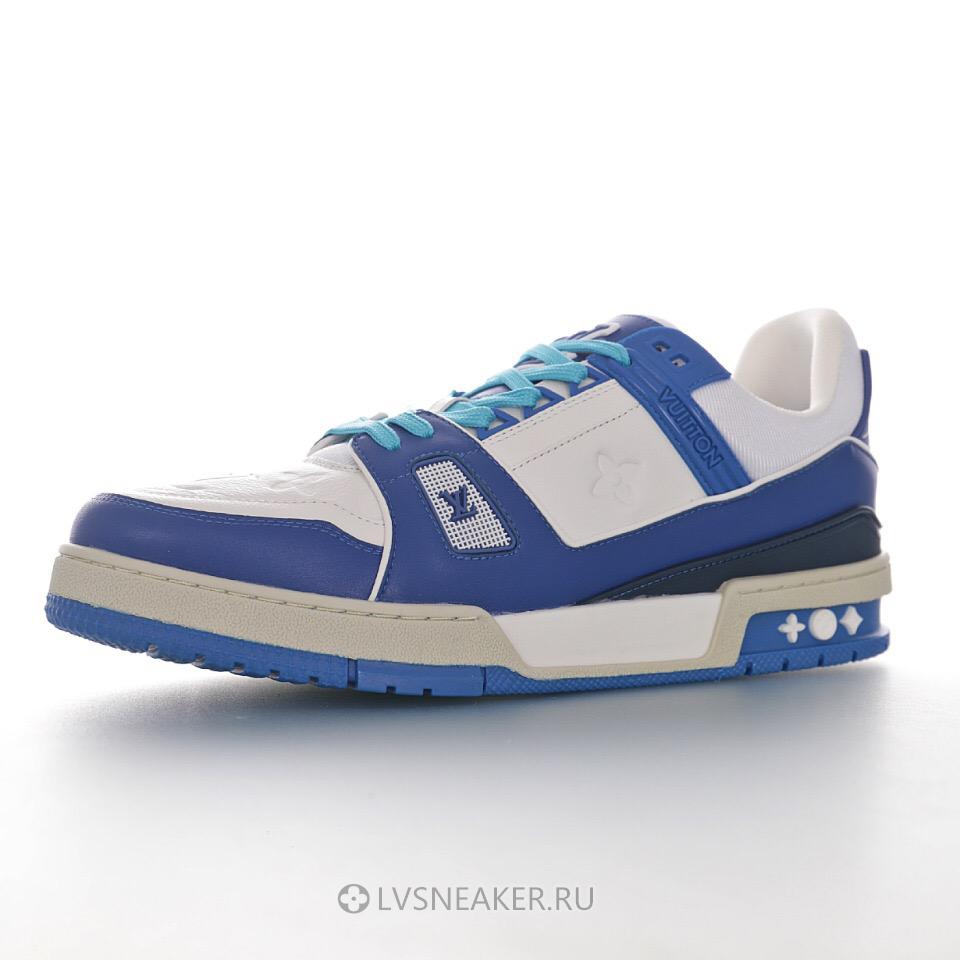 Louis Vuitton LV Trainer "White Blue" 1A813N Sneakers