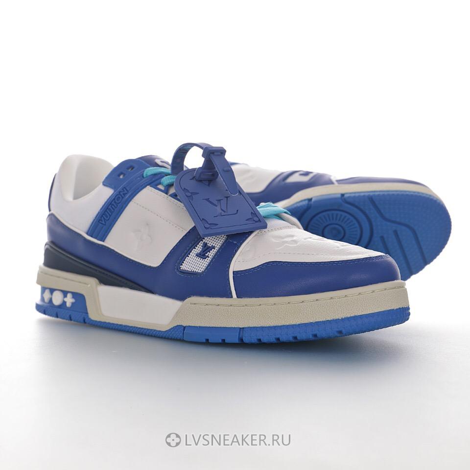 Louis Vuitton LV Trainer "White Blue" 1A813N Sneakers
