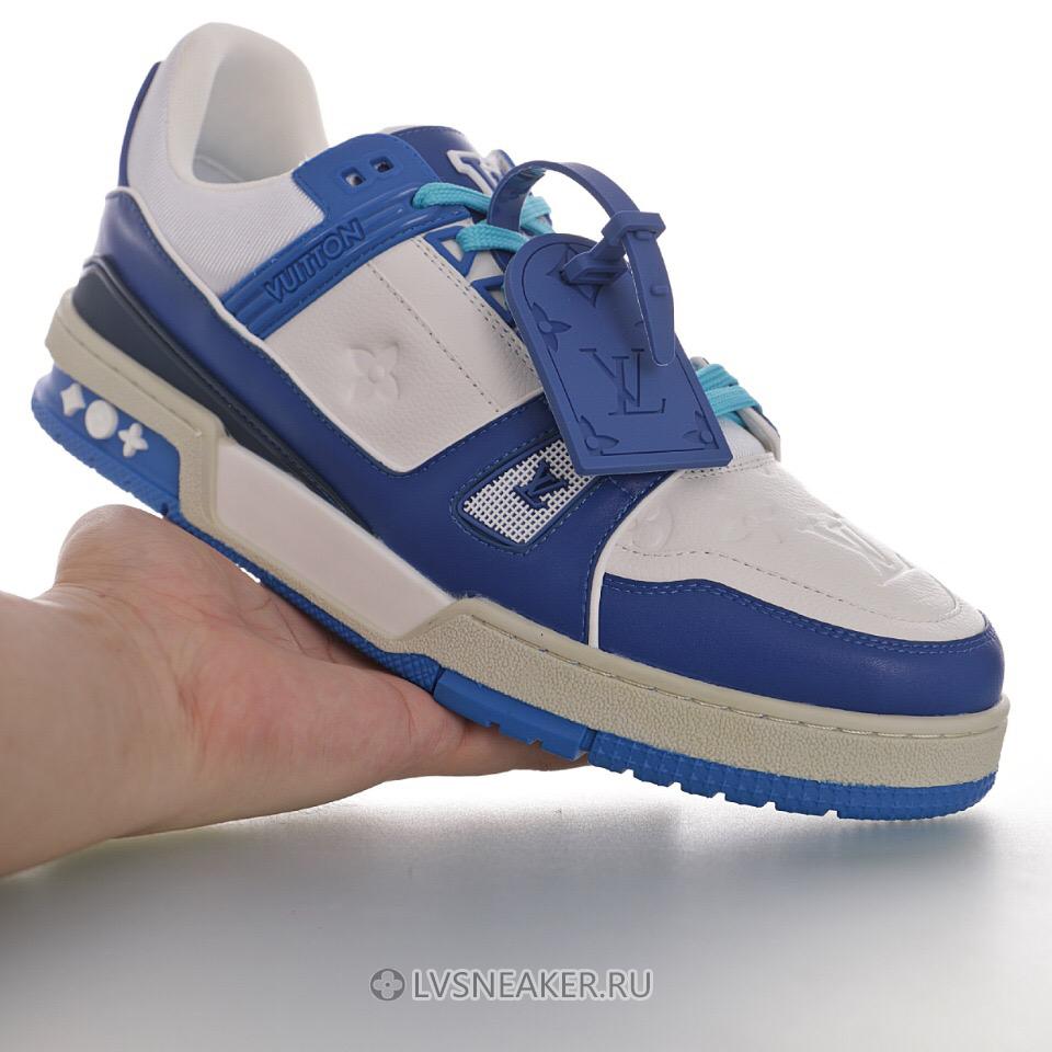 Louis Vuitton LV Trainer "White Blue" 1A813N Sneakers