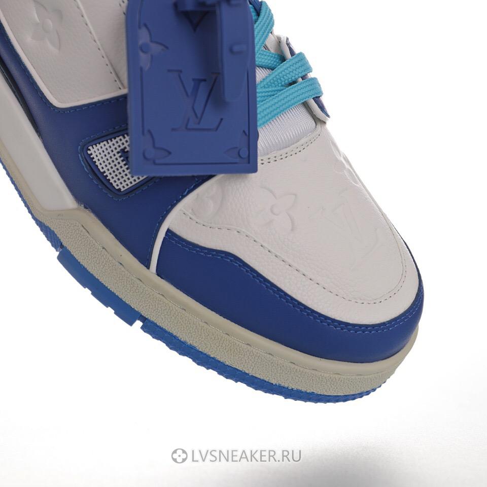 Louis Vuitton LV Trainer "White Blue" 1A813N Sneakers