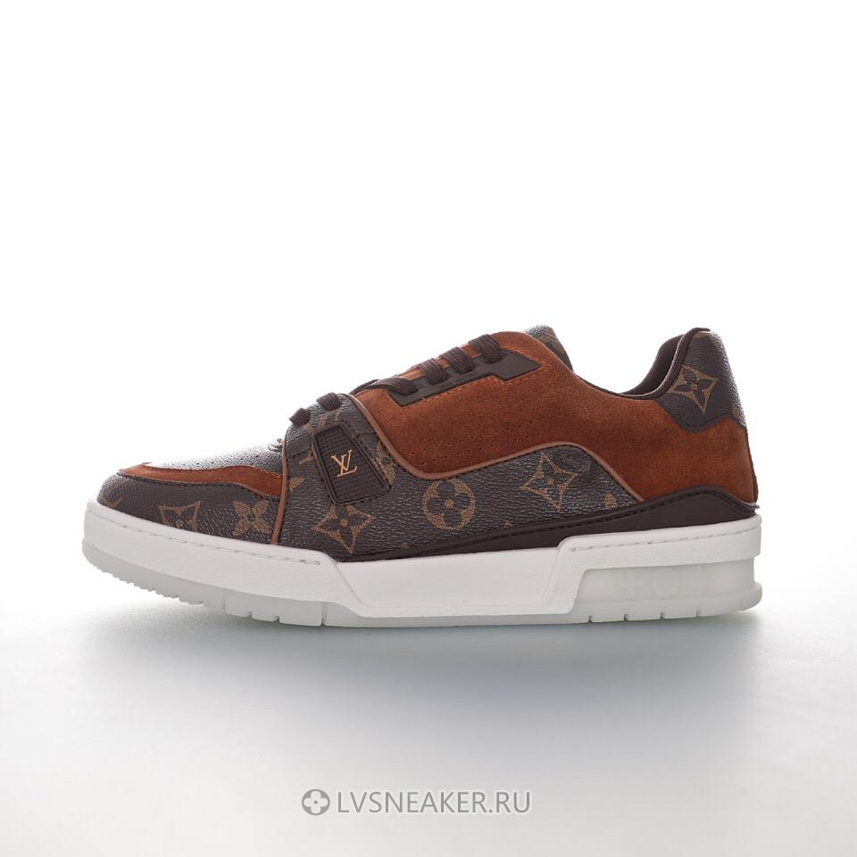 Louis Vuitton LV Trainer "Brown Suede Monogram" 1A5UR4 Sneakers