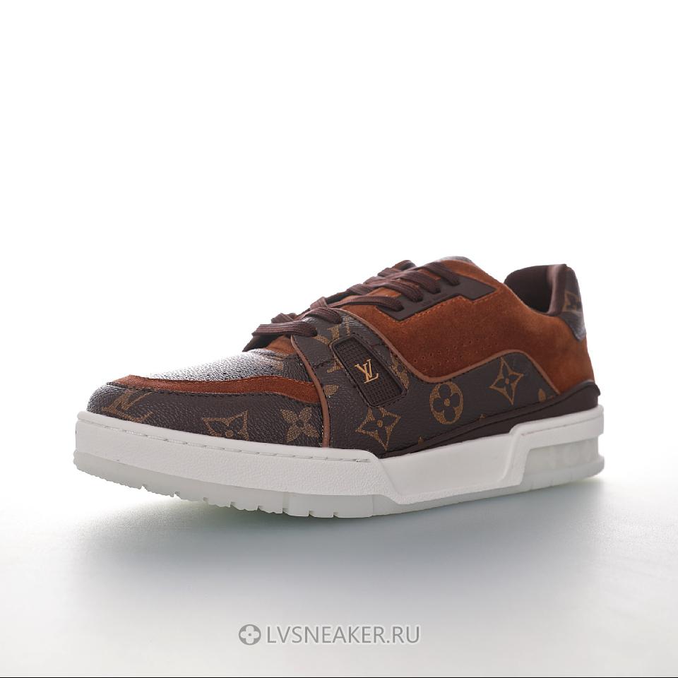 Louis Vuitton LV Trainer "Brown Suede Monogram" 1A5UR4 Sneakers