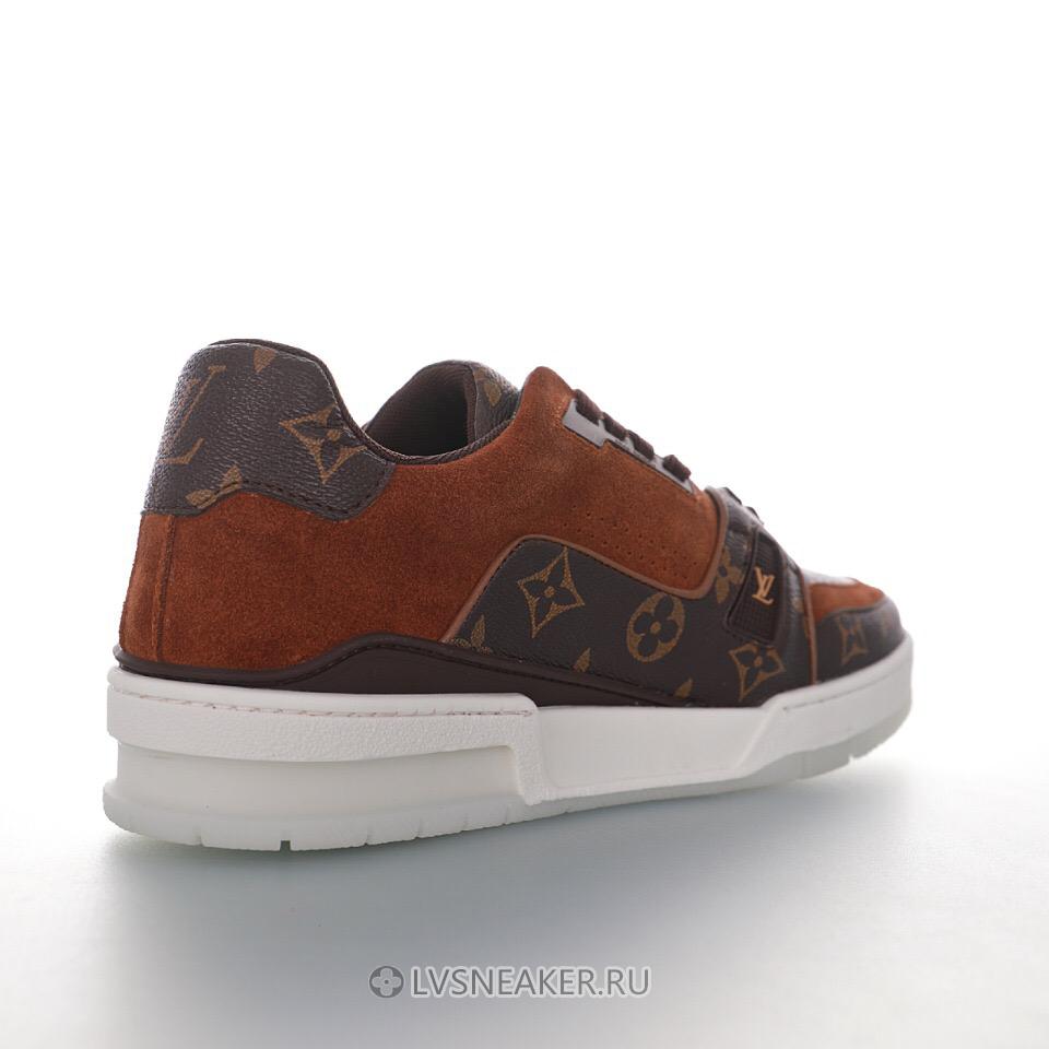 Louis Vuitton LV Trainer "Brown Suede Monogram" 1A5UR4 Sneakers