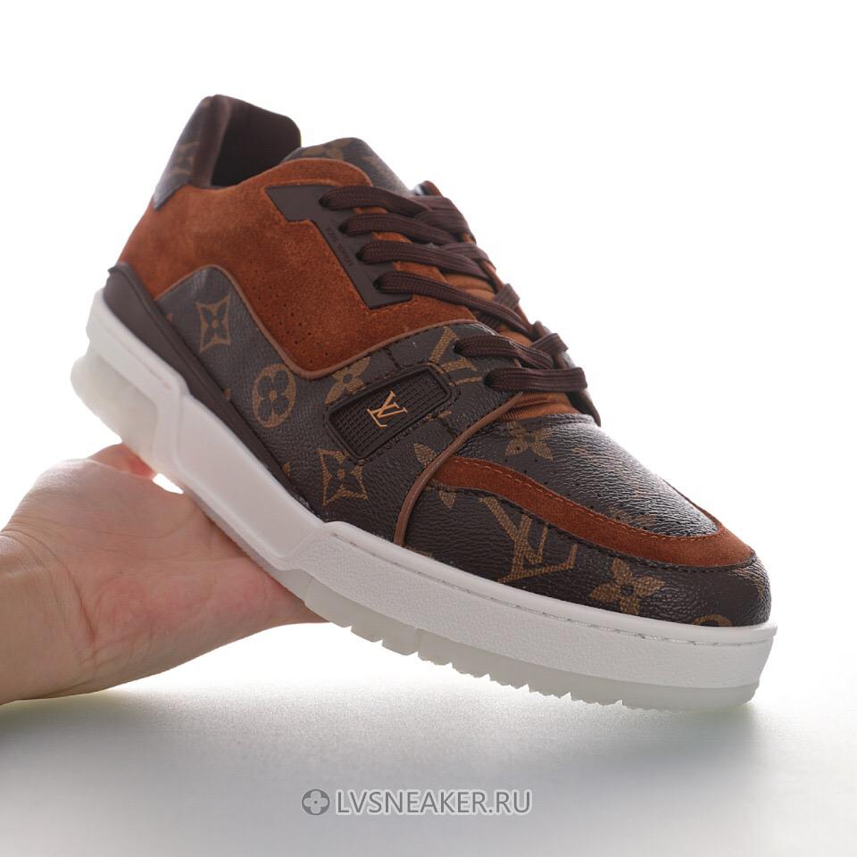 Louis Vuitton LV Trainer "Brown Suede Monogram" 1A5UR4 Sneakers