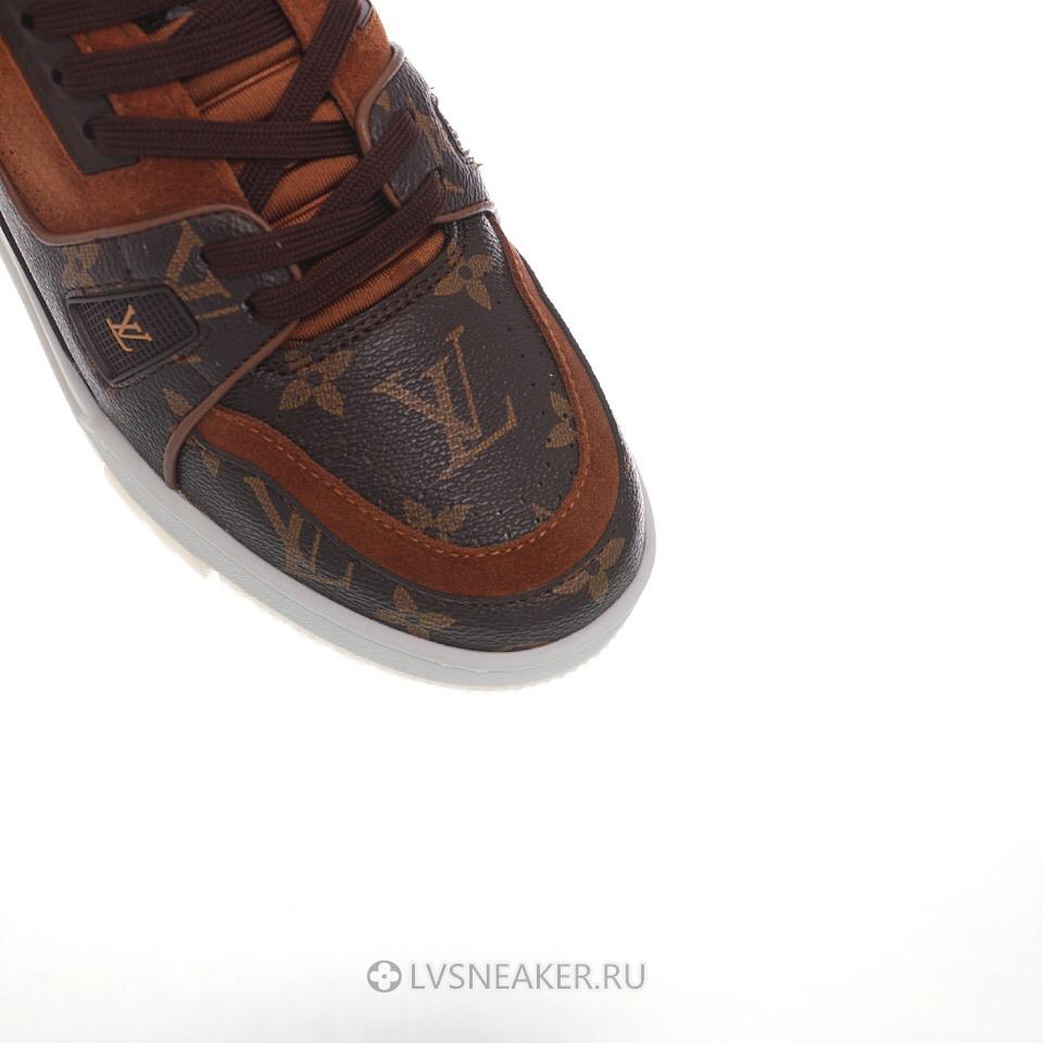 Louis Vuitton LV Trainer "Brown Suede Monogram" 1A5UR4 Sneakers