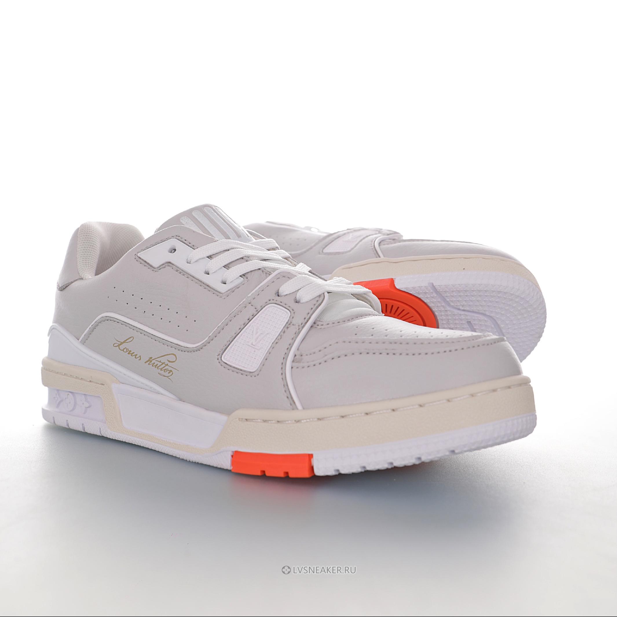 Louis Vuitton LV Trainer "White Orange" 1A5A0V Sneakers