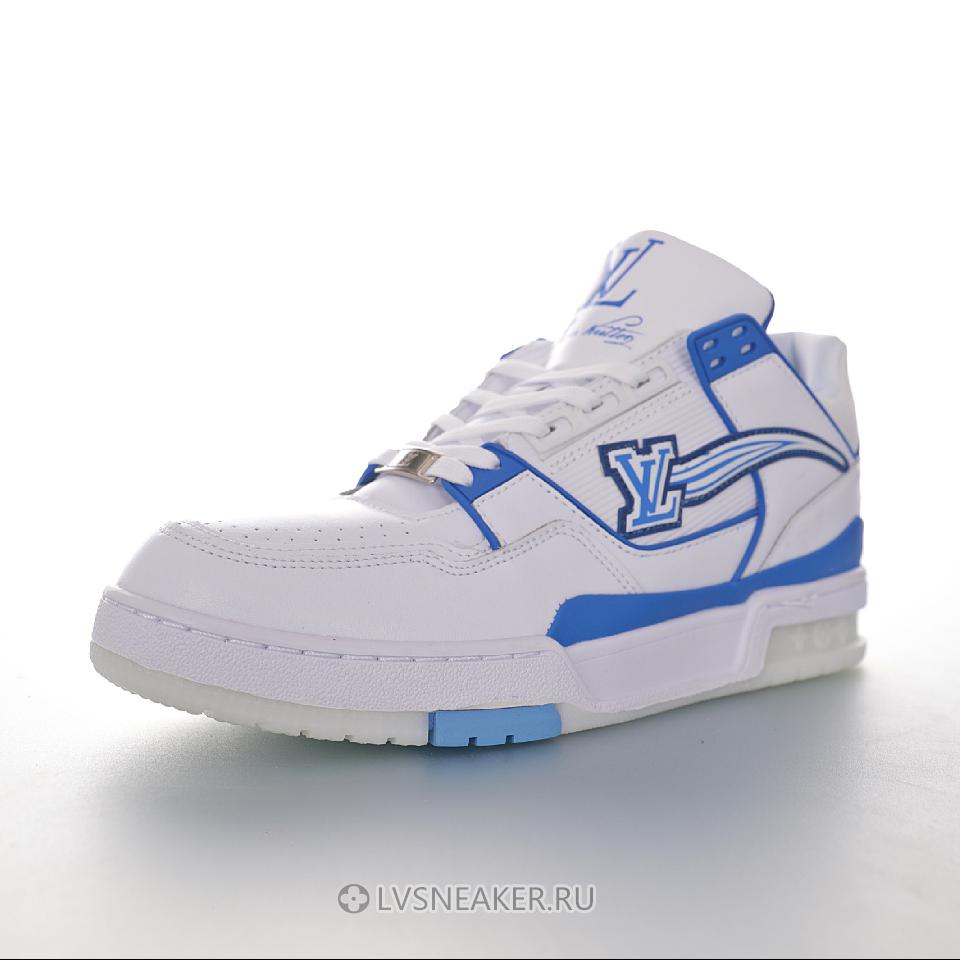 Louis Vuitton LV Trainer "White Blue" 1A8AGK Sneakers