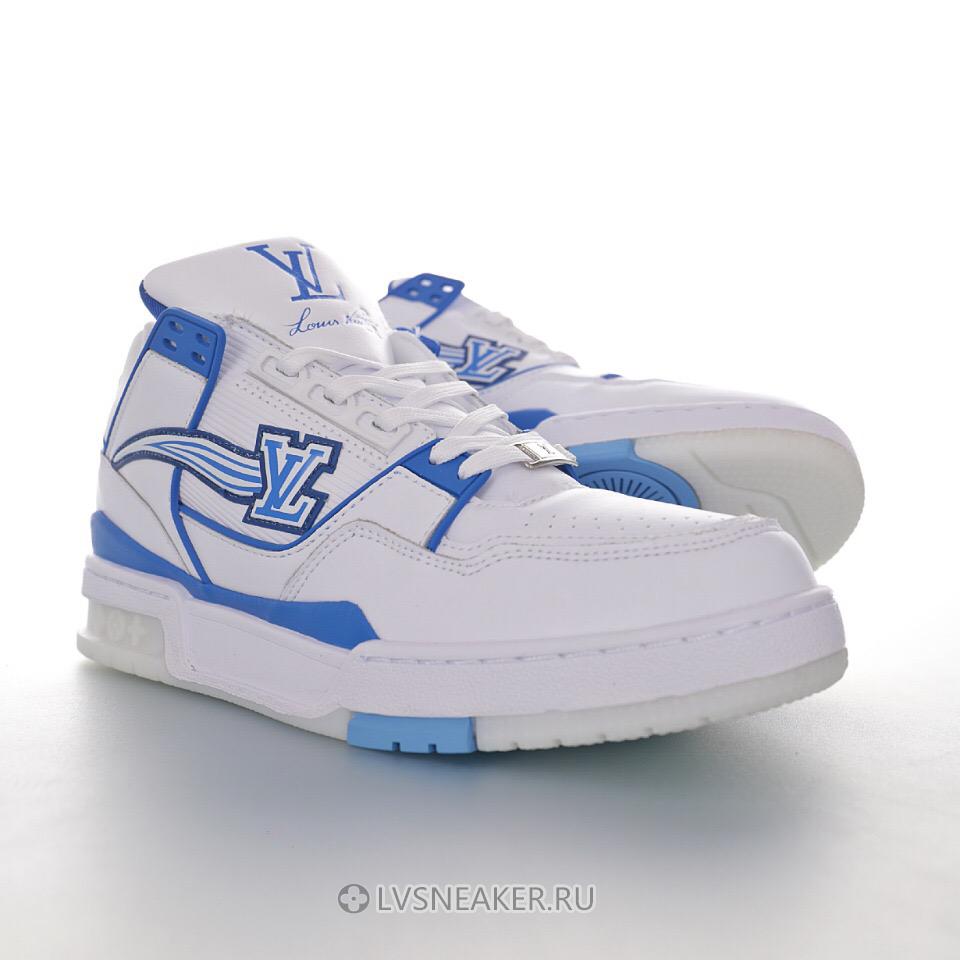 Louis Vuitton LV Trainer "White Blue" 1A8AGK Sneakers