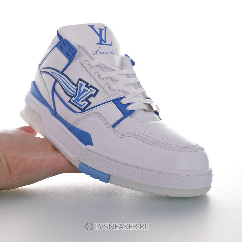 Louis Vuitton LV Trainer "White Blue" 1A8AGK Sneakers