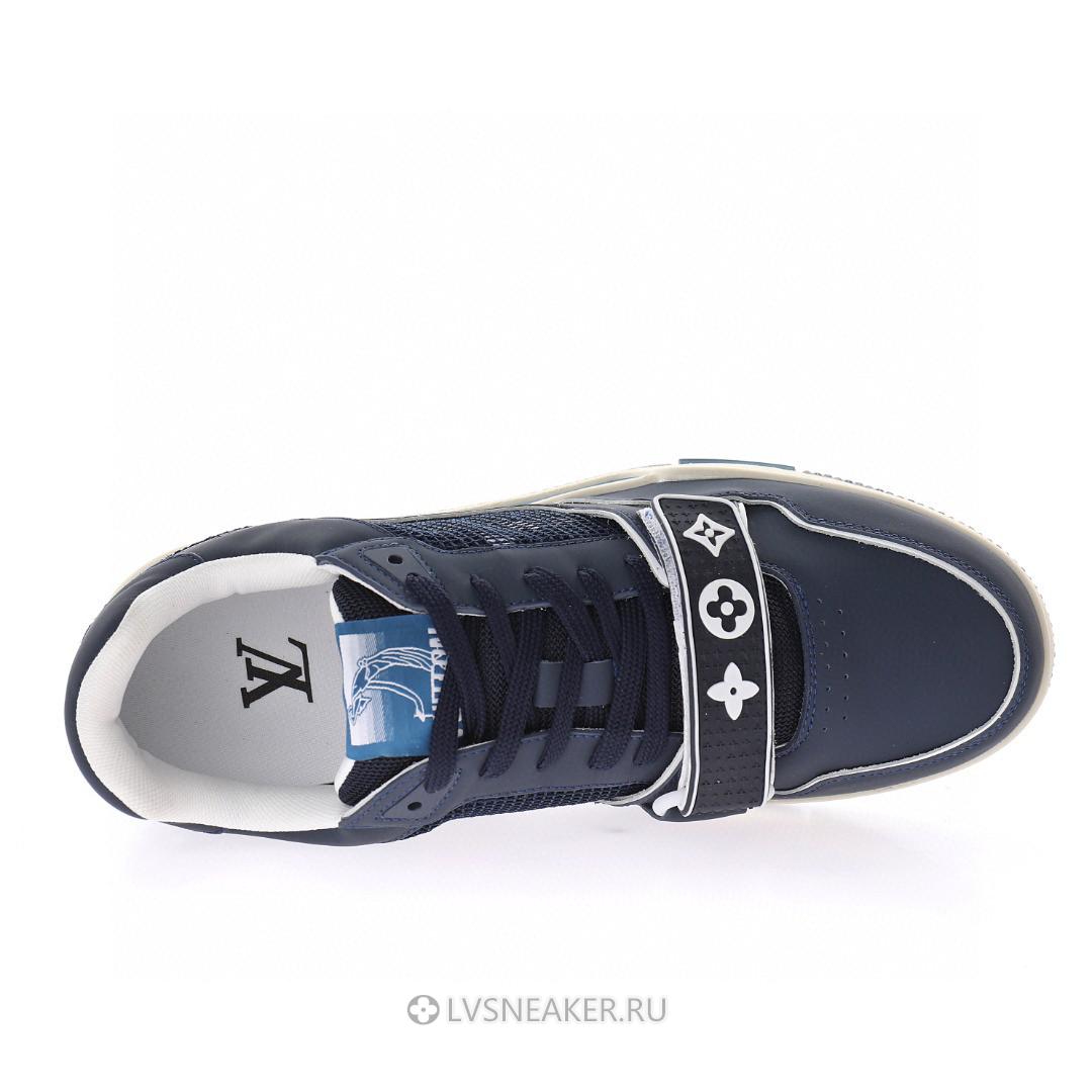 Louis Vuitton LV Trainer "Navy Mesh" 1A9DEF Sneakers
