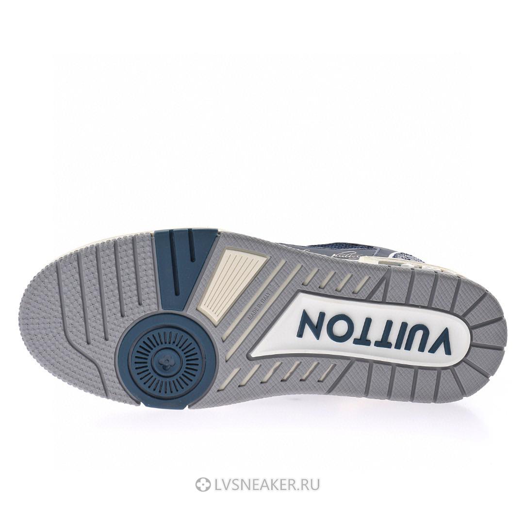Louis Vuitton LV Trainer "Navy Mesh" 1A9DEF Sneakers