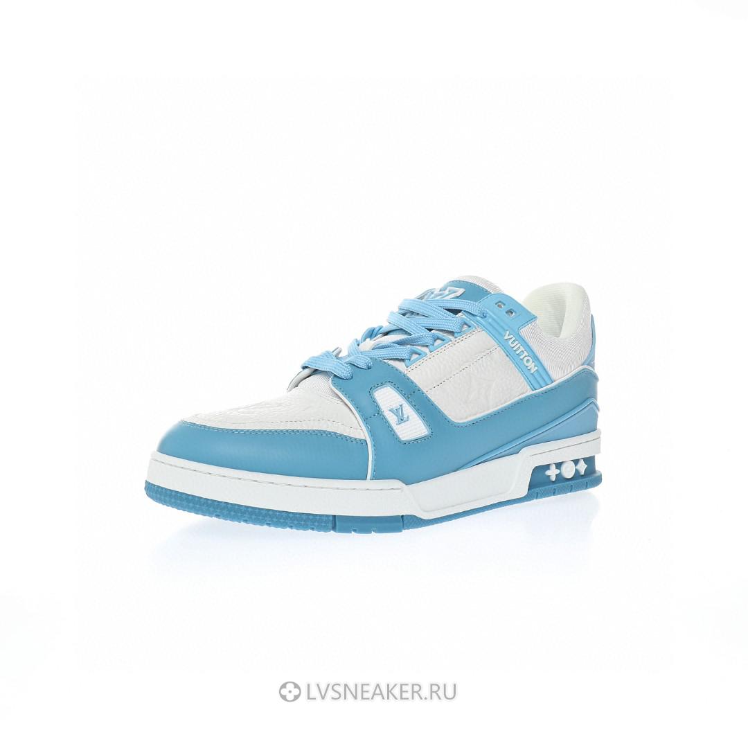Louis Vuitton LV Trainer "White Sky Blue" 1AA6X0 Sneakers