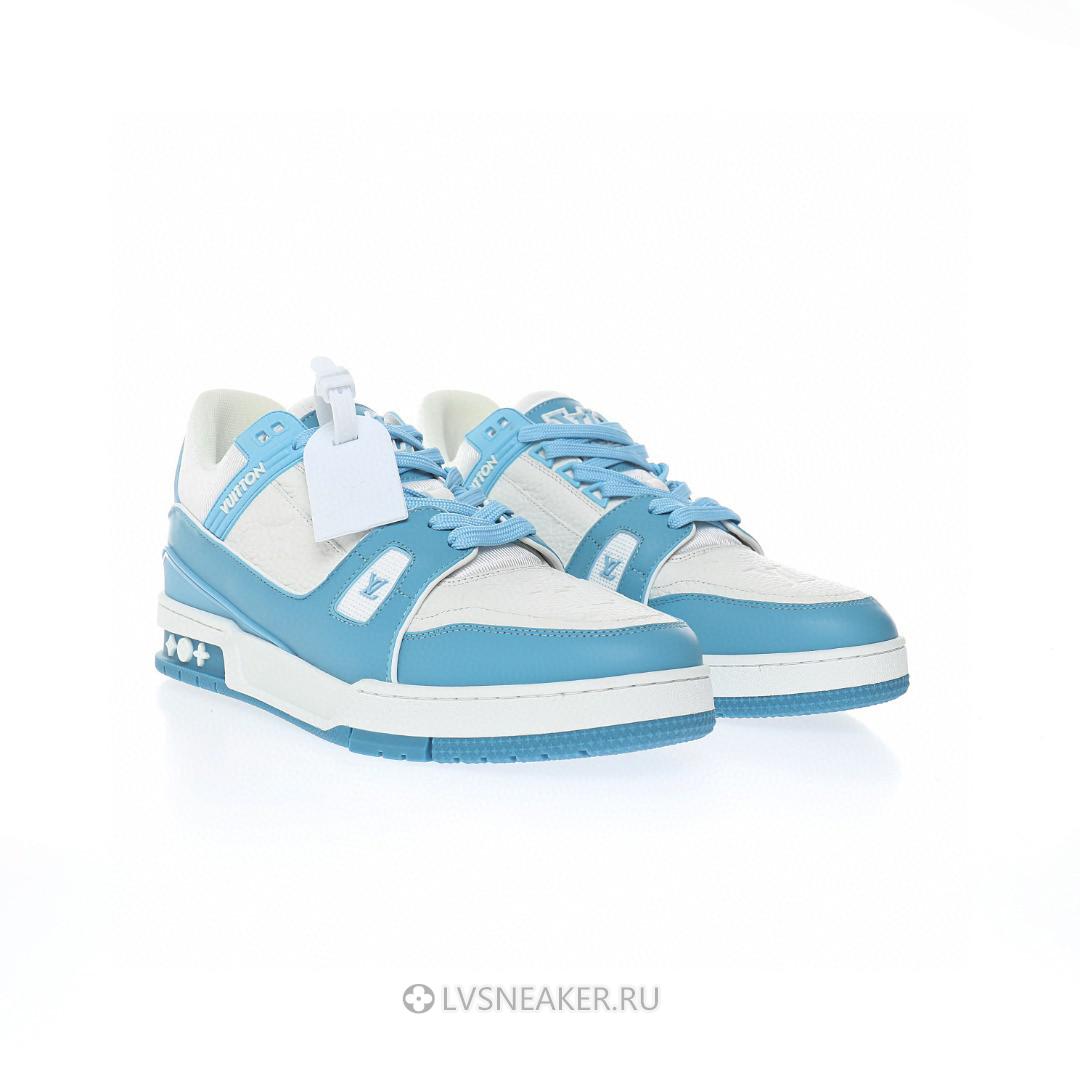 Louis Vuitton LV Trainer "White Sky Blue" 1AA6X0 Sneakers