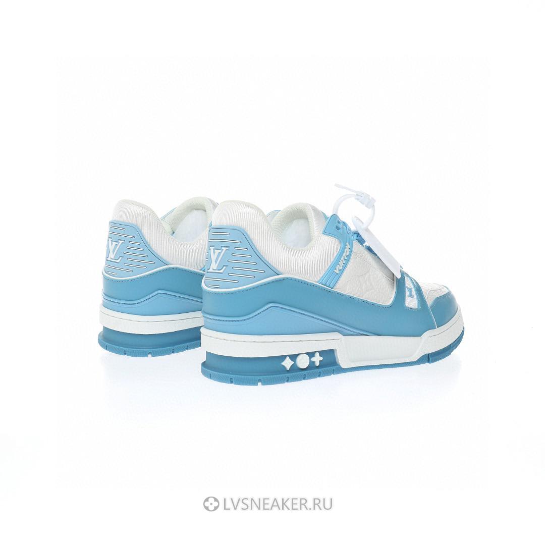 Louis Vuitton LV Trainer "White Sky Blue" 1AA6X0 Sneakers