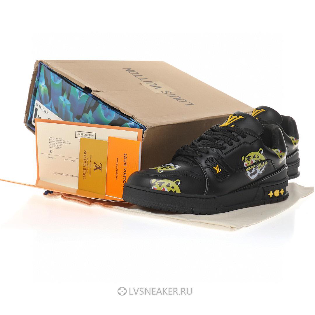 Louis Vuitton LV x Nigo Trainer "White with Tiger Monogram" 1A9JBR Sneakers