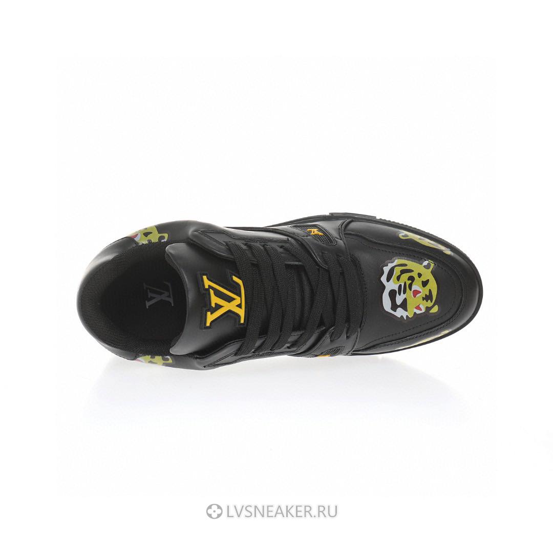 Louis Vuitton LV x Nigo Trainer "White with Tiger Monogram" 1A9JBR Sneakers