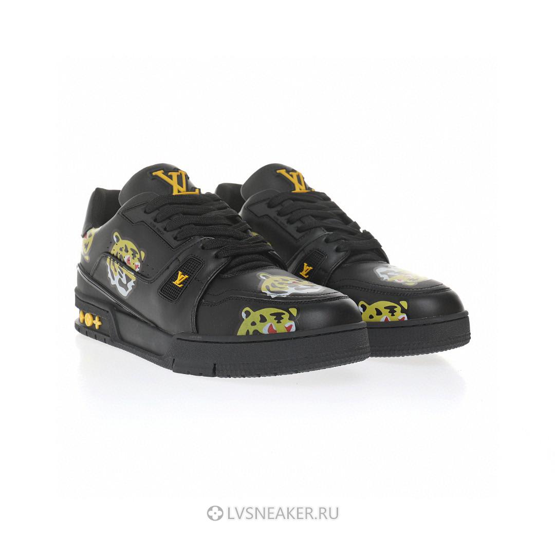 Louis Vuitton LV x Nigo Trainer "White with Tiger Monogram" 1A9JBR Sneakers