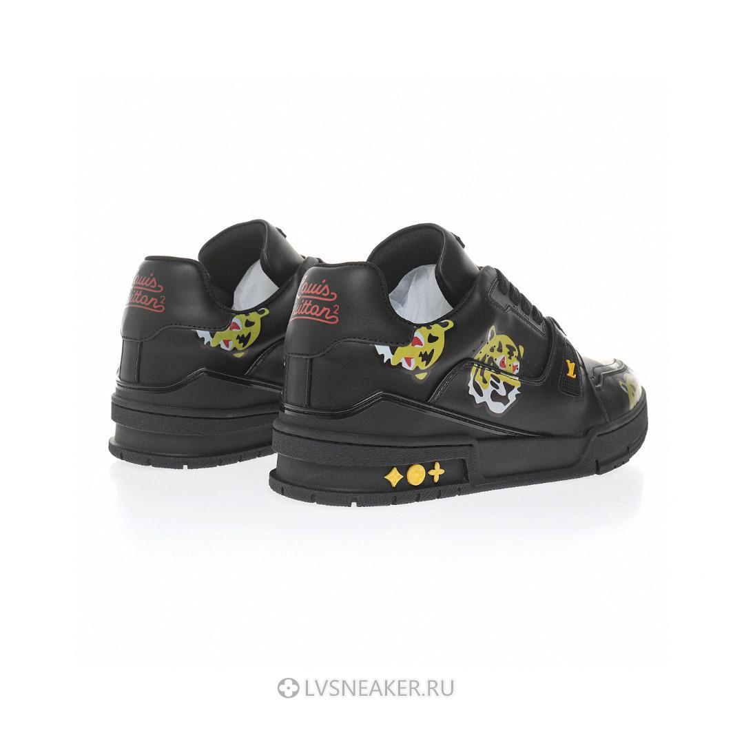 Louis Vuitton LV x Nigo Trainer "White with Tiger Monogram" 1A9JBR Sneakers