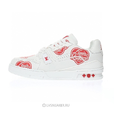 Louis Vuitton LV x Nigo Trainer "White with Red LV Made" 1A9J9V Sneakers