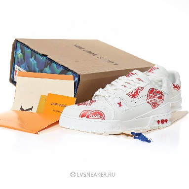 Louis Vuitton LV x Nigo Trainer "White with Red LV Made" 1A9J9V Sneakers