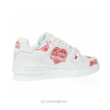 Louis Vuitton LV x Nigo Trainer "White with Red LV Made" 1A9J9V Sneakers