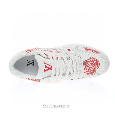 Louis Vuitton LV x Nigo Trainer "White with Red LV Made" 1A9J9V Sneakers