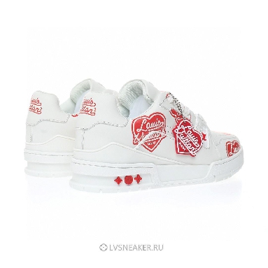 Louis Vuitton LV x Nigo Trainer "White with Red LV Made" 1A9J9V Sneakers