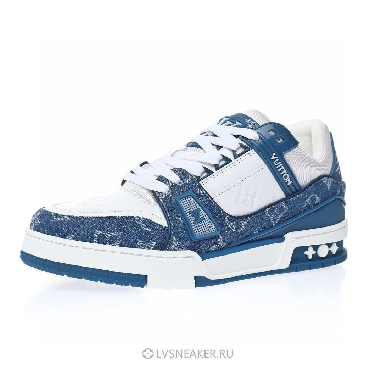 Louis Vuitton LV Trainer "Monogram Denim White Blue" 1A9JGZ Sneakers