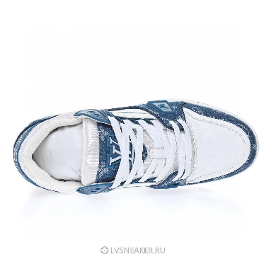 Louis Vuitton LV Trainer "Monogram Denim White Blue" 1A9JGZ Sneakers