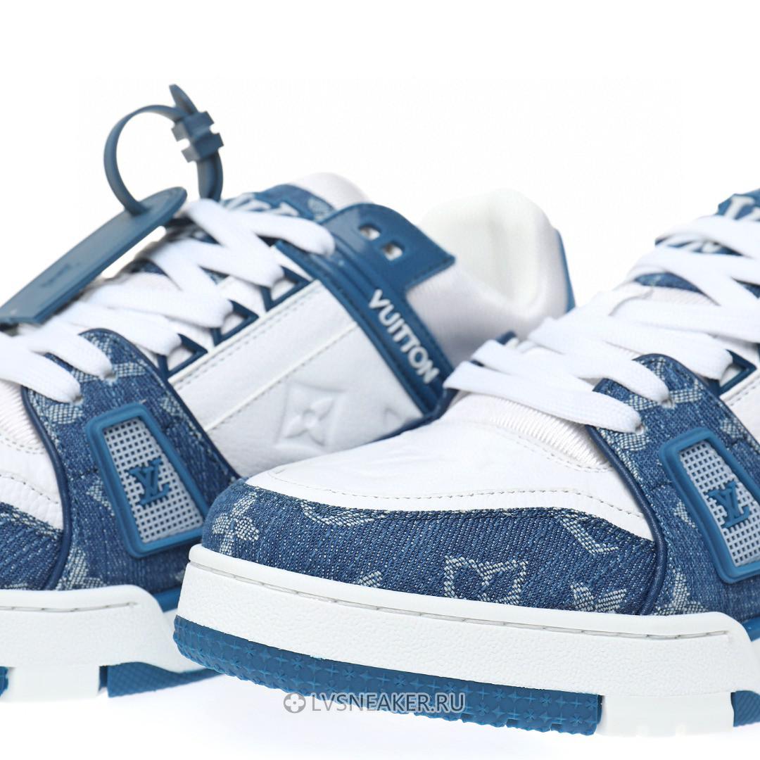 Louis Vuitton LV Trainer "Monogram Denim White Blue" 1A9JGZ Sneakers