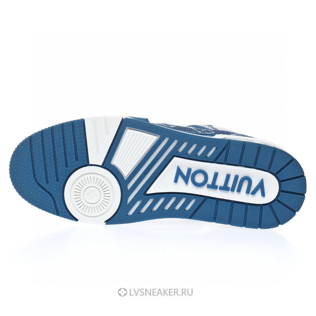 Louis Vuitton LV Trainer "Monogram Denim White Blue" 1A9JGZ Sneakers