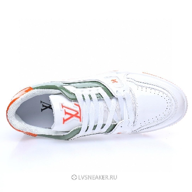 Louis Vuitton LV Trainer "White Green Orange" 1ABFAU-2 Sneakers
