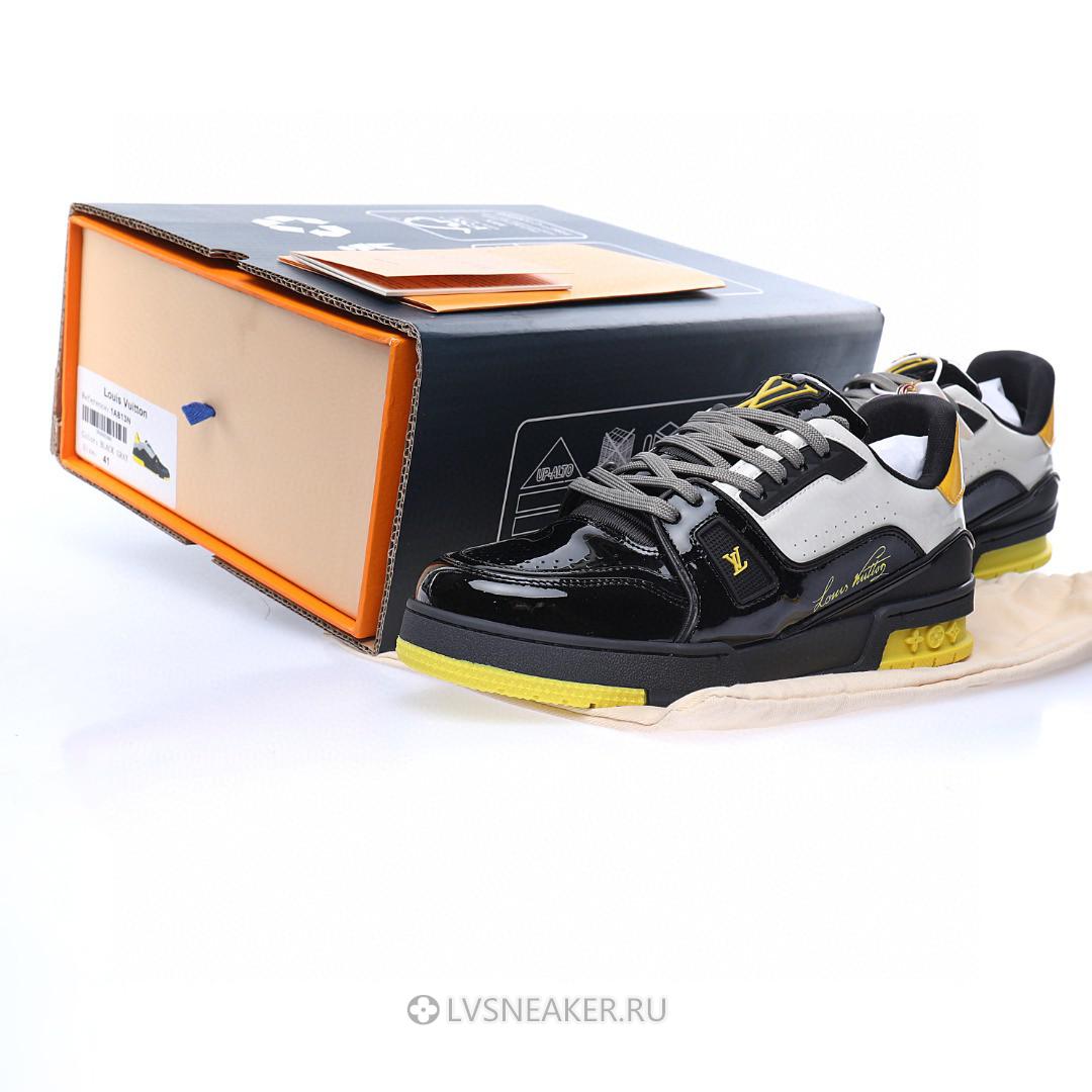 Louis Vuitton LV Trainer "Black Yellow Silver" 1A9JTM Sneakers