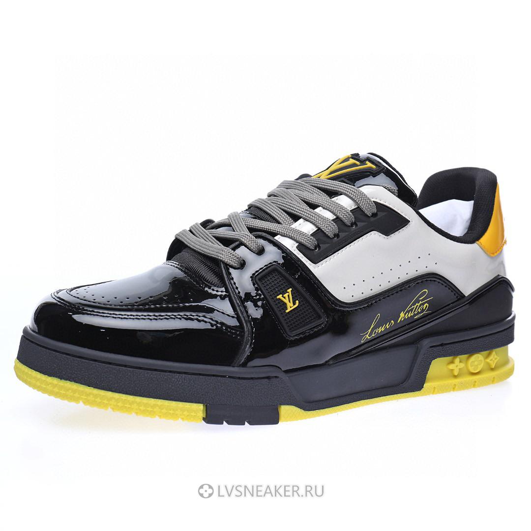 Louis Vuitton LV Trainer "Black Yellow Silver" 1A9JTM Sneakers