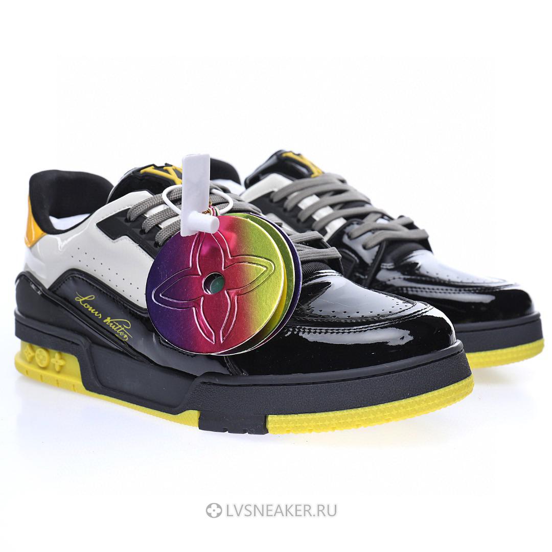 Louis Vuitton LV Trainer "Black Yellow Silver" 1A9JTM Sneakers