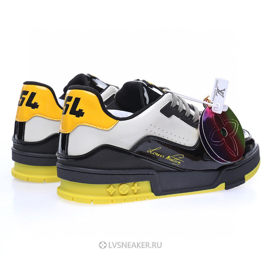 Louis Vuitton LV Trainer "Black Yellow Silver" 1A9JTM Sneakers