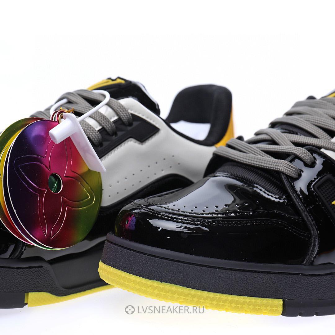 Louis Vuitton LV Trainer "Black Yellow Silver" 1A9JTM Sneakers