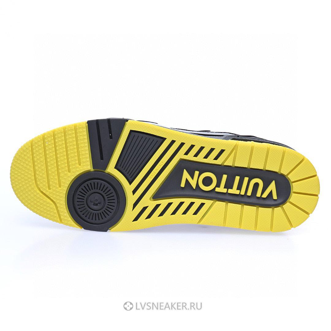 Louis Vuitton LV Trainer "Black Yellow Silver" 1A9JTM Sneakers