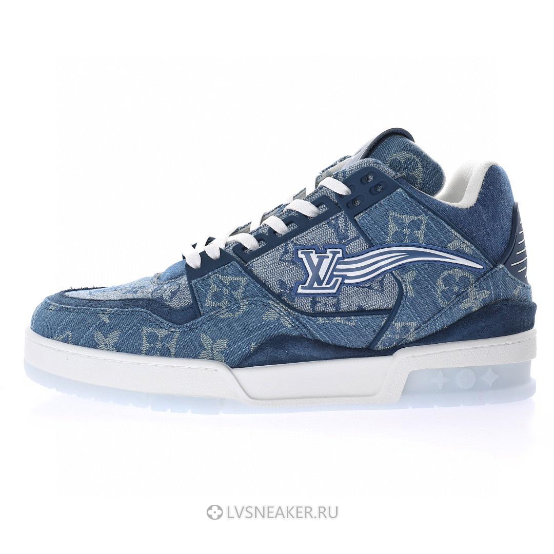 Louis Vuitton LV Trainer "Monogram Denim" 1A8MG3 Sneakers