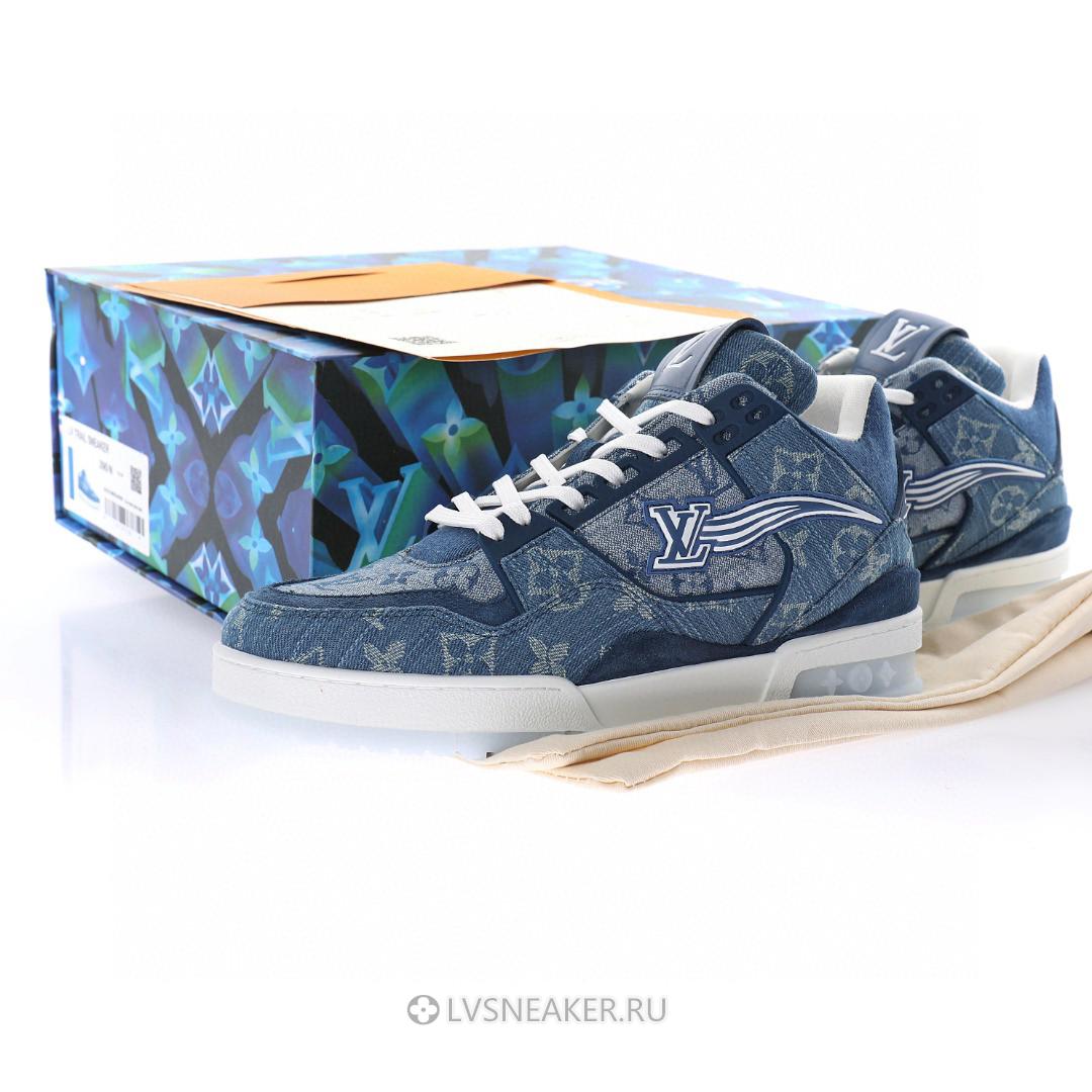 Louis Vuitton LV Trainer "Monogram Denim" 1A8MG3 Sneakers