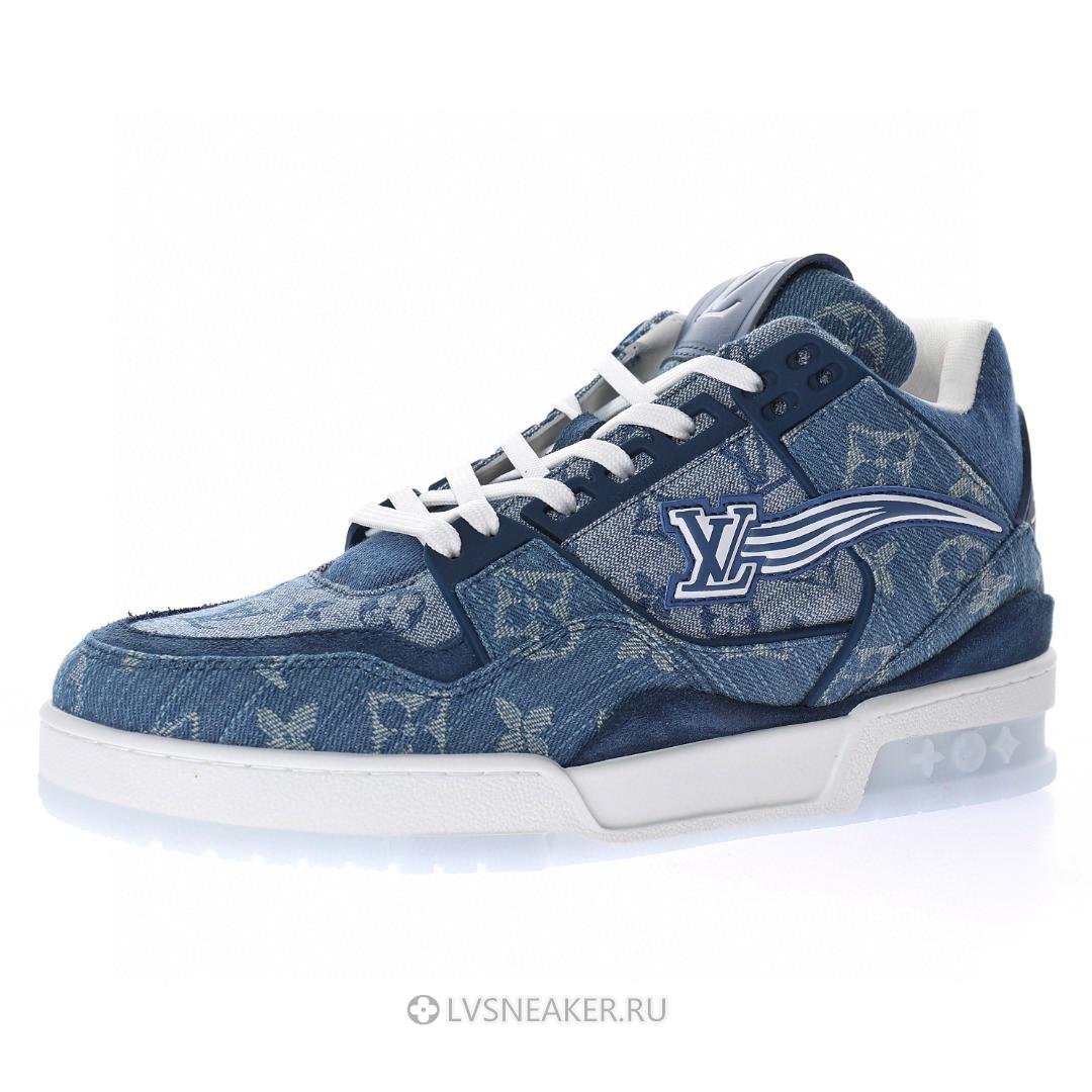 Louis Vuitton LV Trainer "Monogram Denim" 1A8MG3 Sneakers