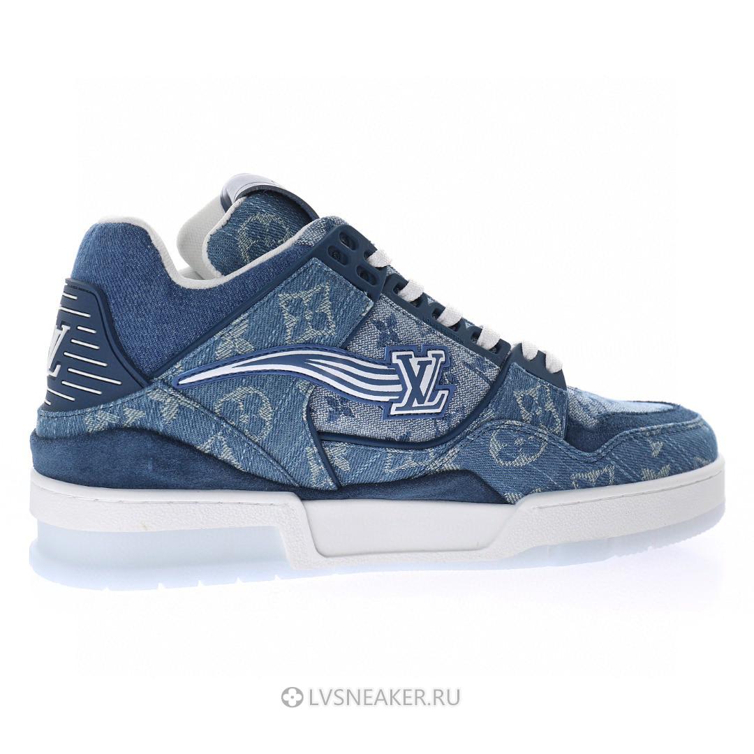Louis Vuitton LV Trainer "Monogram Denim" 1A8MG3 Sneakers