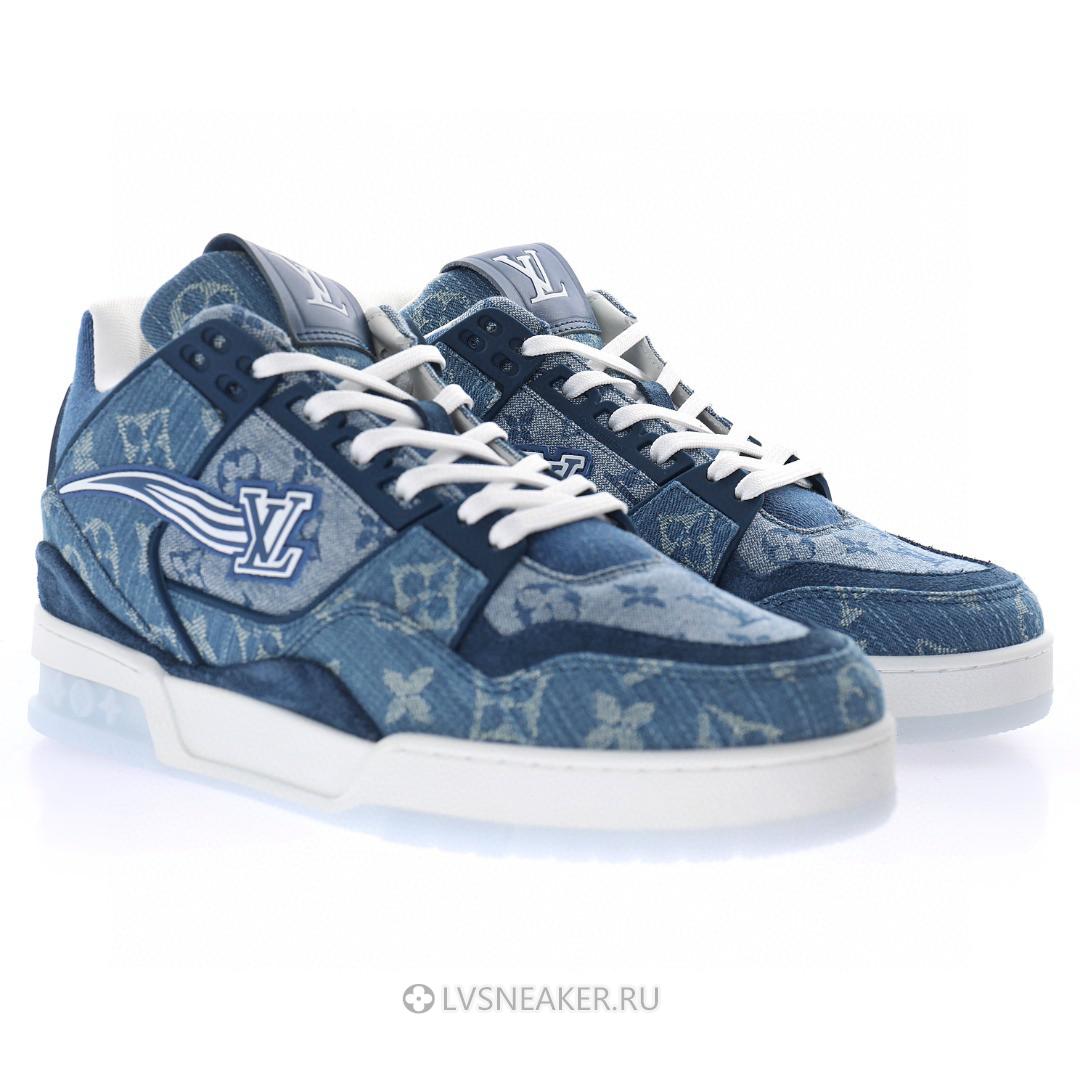 Louis Vuitton LV Trainer "Monogram Denim" 1A8MG3 Sneakers